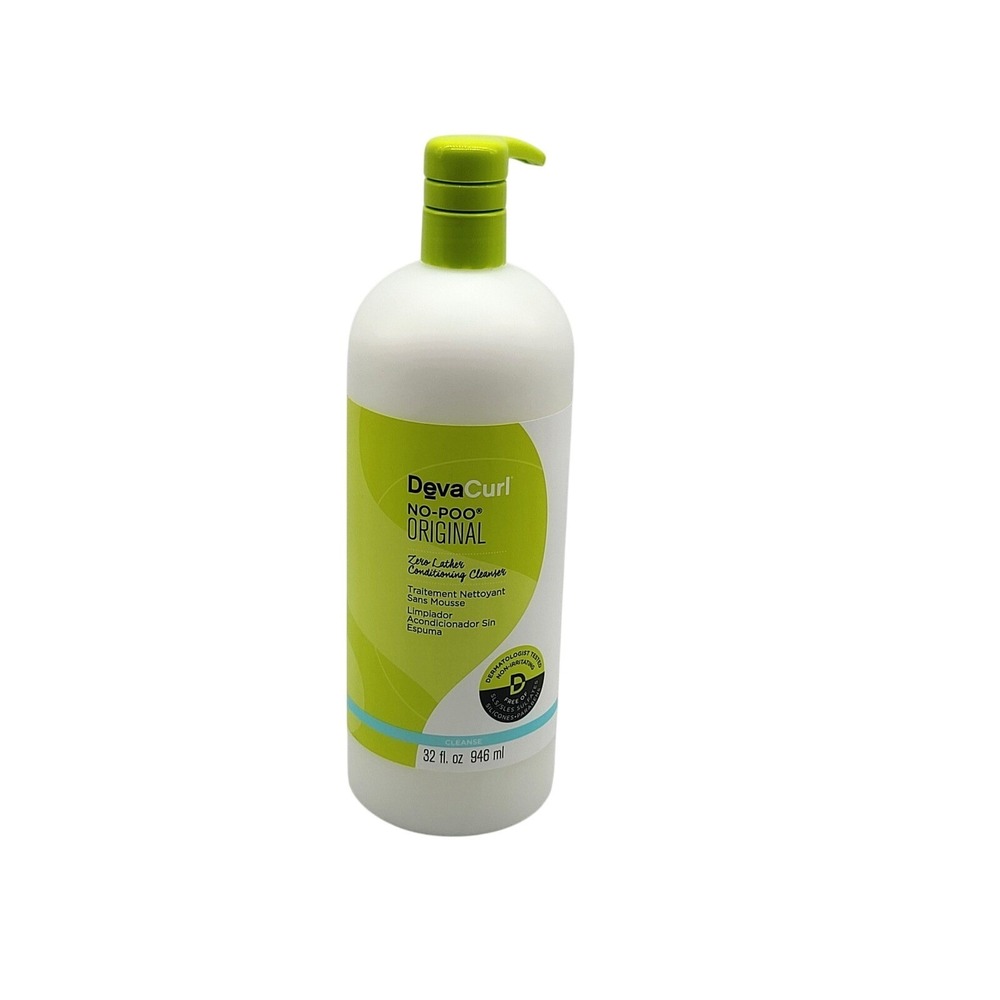 DevaCurl No-Poo Original Zero Lather Cleanser 32 oz Sulfate-Free Curly Hair‎